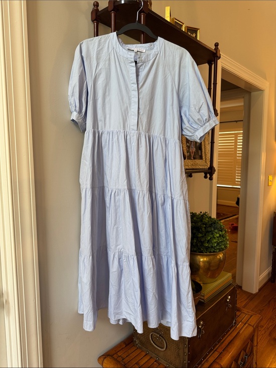 English Factory Dresses & Skirts - English Factory Pale Blue Button-Front Top